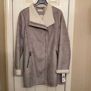 NWT Calvin Klein Faux Fur Jacket